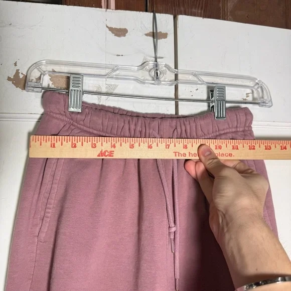 Old Navy High Waisted Sweatpants Cuffed Light Purple Size XS Cotton Soft - Picture 5 of 8